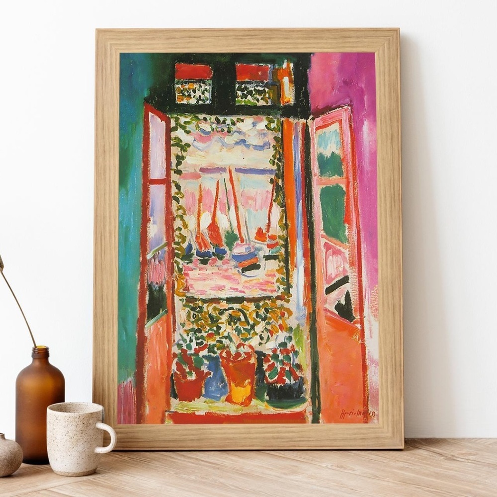8.5x11 matisse open window painting art print